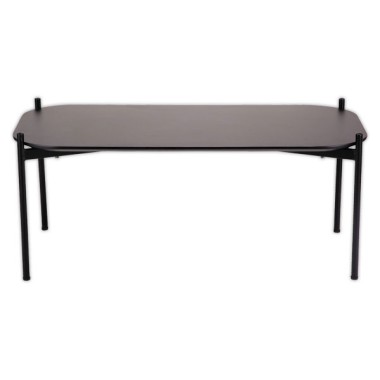 Table basse MEET 100 x 50 Noir pieds noirs montée  - Fiducial