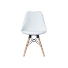 Chaises DOGEWOOD pied hêtre assise blanche  x2 - Fiducial