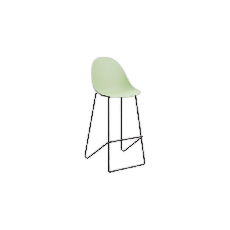 Chaises hautes VOID piétement luge vert montées  x2 - Fiducial