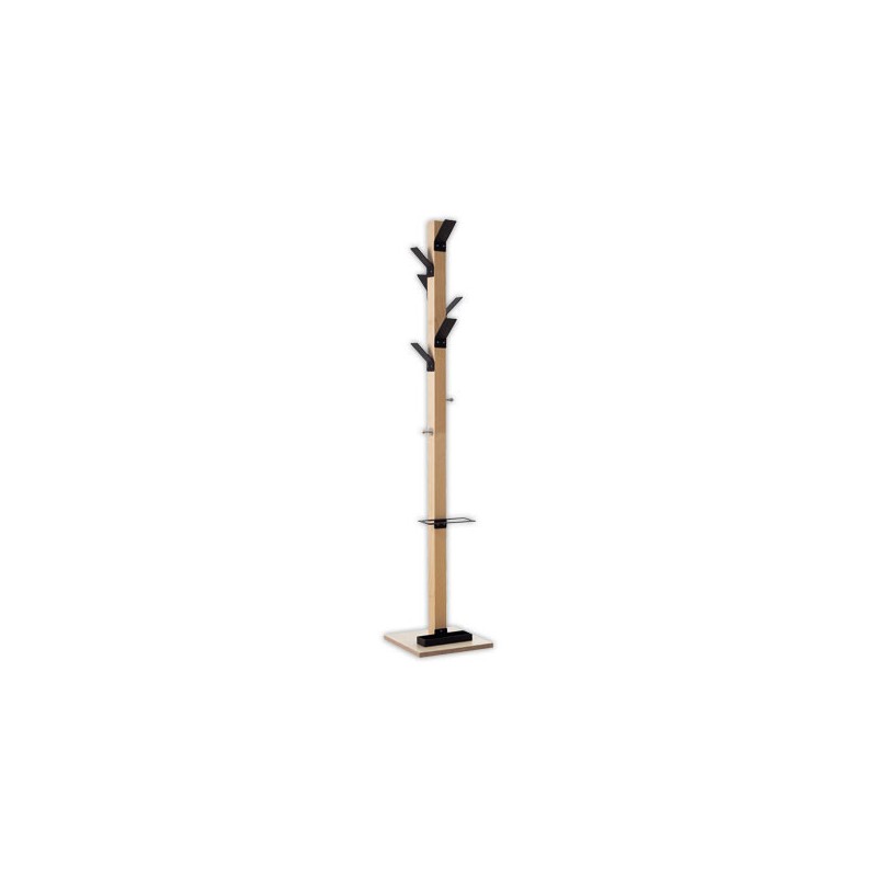 Portemanteau EASYCLOTH 6 patères noir  - Fiducial