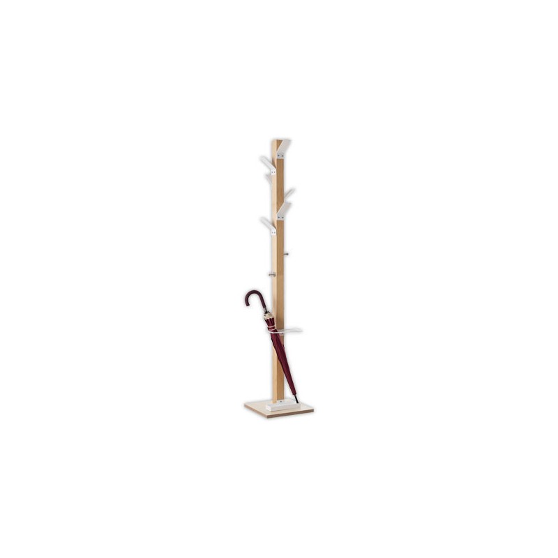 Portemanteau EASYCLOTH 6 patères blanc  - Fiducial