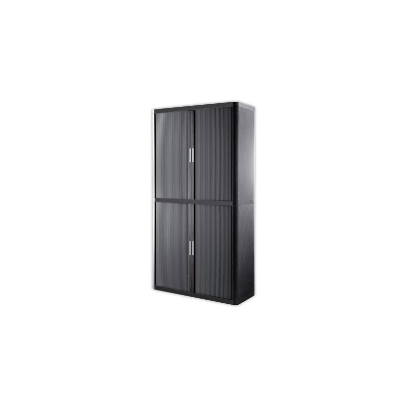 Armoire rideaux EasyOffice Corps anthracite, rideaux anthracite 2M  - Fiducial