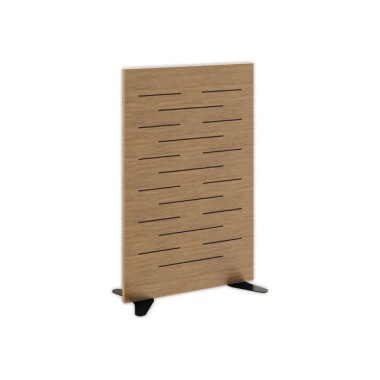 Cloison acoustique hêtre H125cm montée  - Fiducial