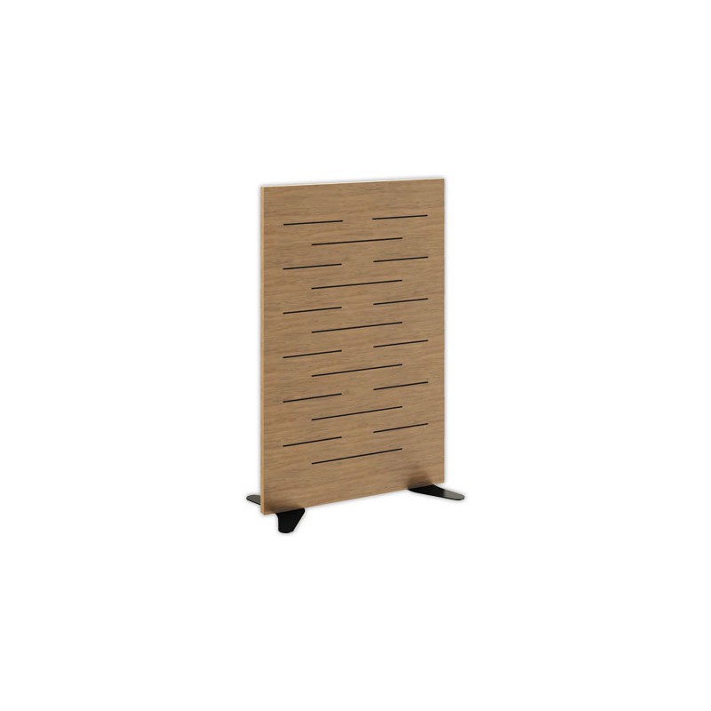 Cloison acoustique hêtre H125cm montée  - Fiducial