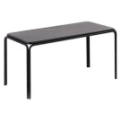 bancs BISTRO métal noirs intérieurs etextérieurs montés  x2 - Fiducial