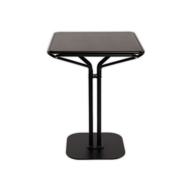 table métal 60x60 noire intérieure et extérieure montée  - Fiducial