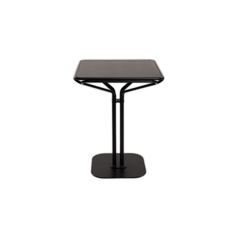 table métal 60x60 noire intérieure et extérieure montée  - Fiducial