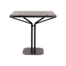 table métal 80x80 noire intérieure et extérieure montée  - Fiducial