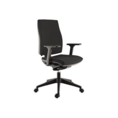 Siège LILLE Synchrone avec Accotoirs 3Dnoir monté  - Fiducial
