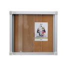Vitrine d'intérieur coulissante 12 x A4 fond liège  - Fiducial