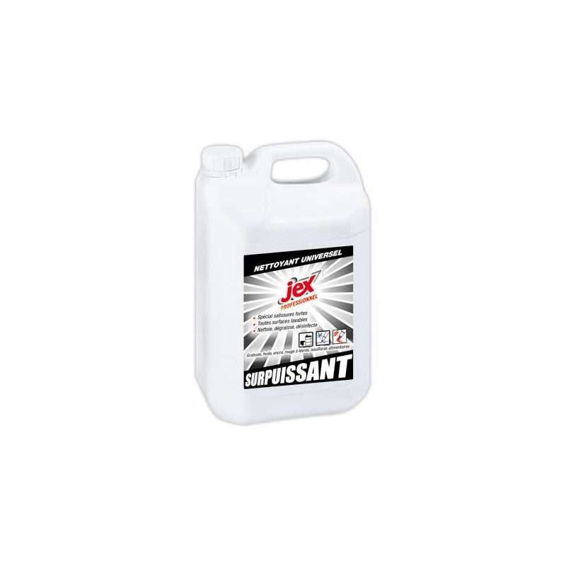 Bidon 5 litres de nettoyants Surpuissant Jex pro  - Fiducial