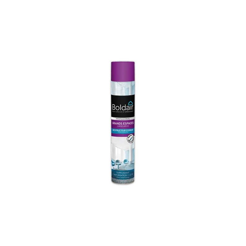 Désodorisant Boldair grands espaces destructeur d'odeur 750 ml  - Fiducial