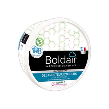 Pot de gel solide destructeur d'odeur BOLDAIR neutre 300g  - Fiducial