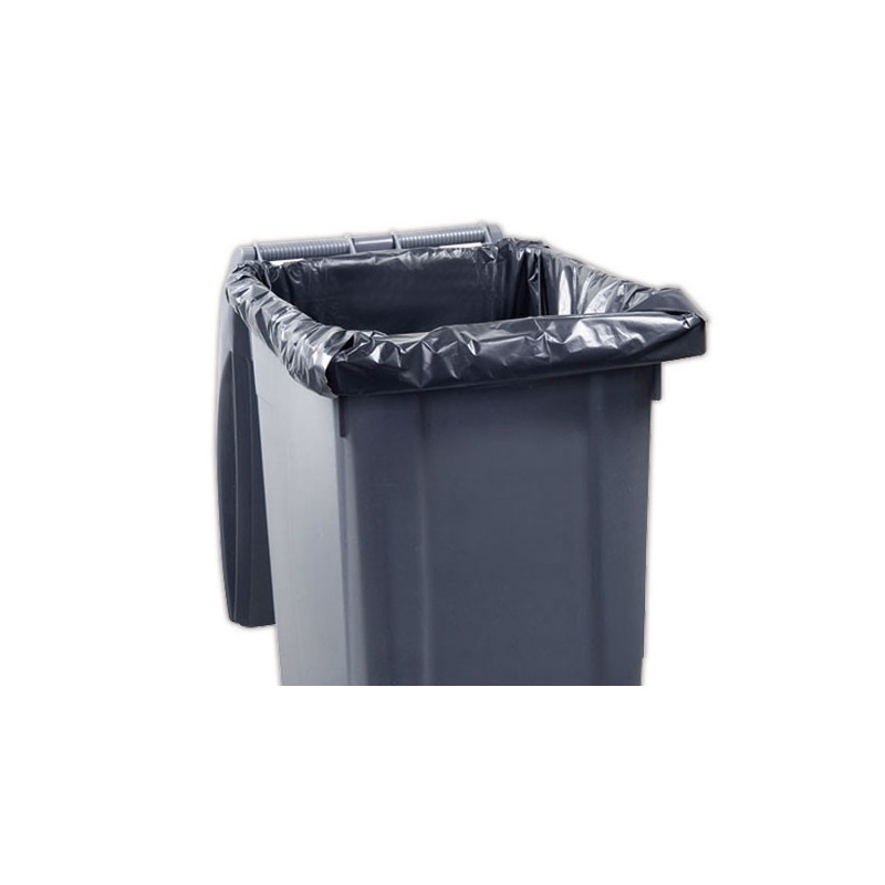 Housses pour containers 330L BD NOIR  x100 - Fiducial