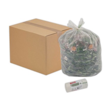 Sacs ATOUBIO pour déchets quotidiens 130L  x100 - Fiducial