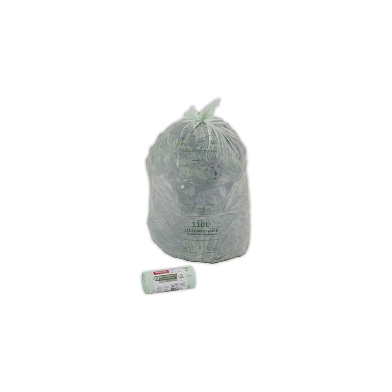 Sacs verts pour déchets quotidiens 110L  x200 - Fiducial