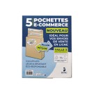 pochettes réutilisables kraft 350x450x120 120g  x5 - Fiducial