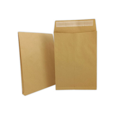 pochettes kraft à soufflet 120gr 229x324mm  x50 - Fiducial