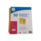 pochettes kraft à soufflet 120gr 260x330mm  x50 - Fiducial