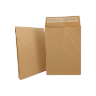 pochettes kraft à soufflet 120gr 280x375  x50 - Fiducial
