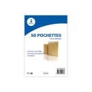 pochettes kraft 90gr - 176x250mm  x50 - Fiducial