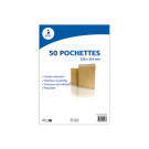 pochettes kraft 90gr - 250x353 mm  x50 - Fiducial