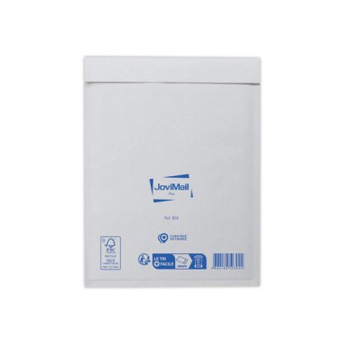 Pochettes matelassées bulles papier kraft blanc renforcé 139gr/m² G/4  x100 - Fiducial