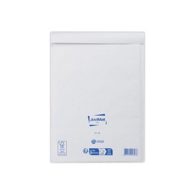Pochettes matelassées bulles papier kraft blanc renforcé 139gr/m² J/6  x75 - Fiducial