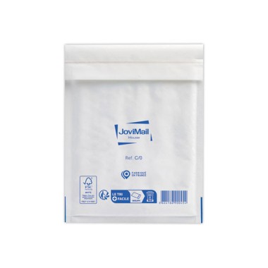 Pochettes Kraft Blanc matelassées mousse 79gr format type C/0  x100 - Fiducial