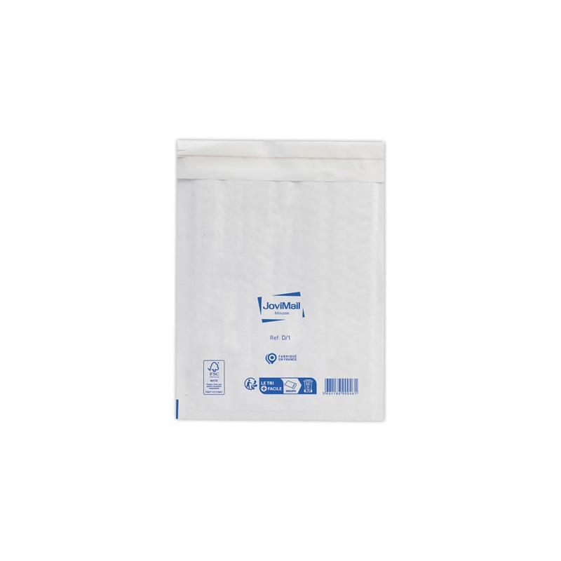 Pochettes Kraft Blanc matelassées mousse 79gr format type D/1  x100 - Fiducial