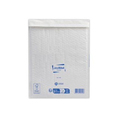 Pochettes Kraft Blanc matelassées mousse 79gr format type H/5  x100 - Fiducial