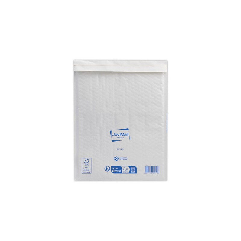 Pochettes Kraft Blanc matelassées mousse 79gr format type H/5  x100 - Fiducial
