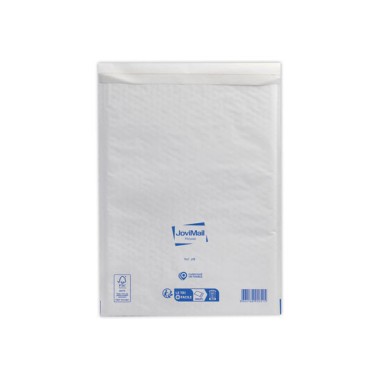 Pochettes Kraft Blanc 79gr matelasséesmousse 2mm format type J/6  x75 - Fiducial