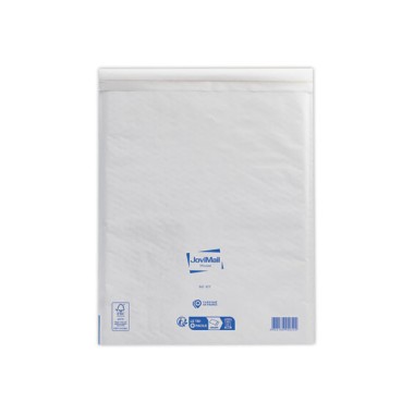 Pochettes Kraft Blanc 79gr matelasséesmousse 2mm format type K/7  x75 - Fiducial