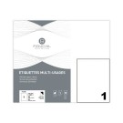 Planches d'étiquettes FIDUCIAL coins carrés 210x297 mm 100 étiq/boîte  x100 - Fiducial
