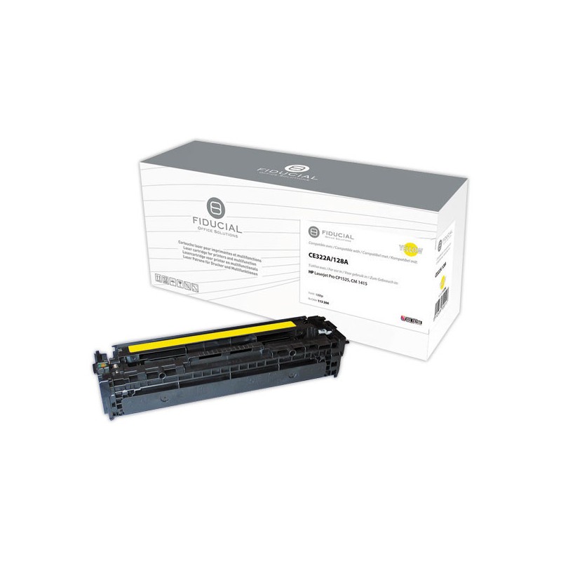 Toner FIDUCIAL jaune compatible HP 128A  - Fiducial
