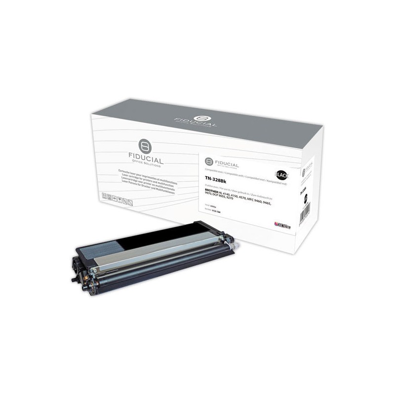 Toner FIDUCIAL équiv. BROTHER TN328BK noire  - Fiducial