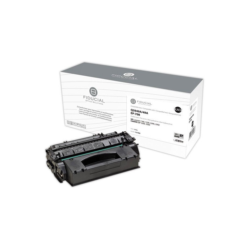 Toner FIDUCIAL noir compatible HP 0266B002  - Fiducial