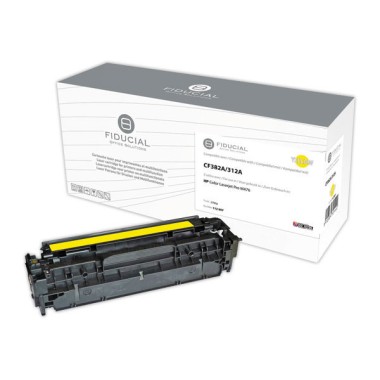 Toner FIDUCIAL jaune compatible HP 312A  - Fiducial