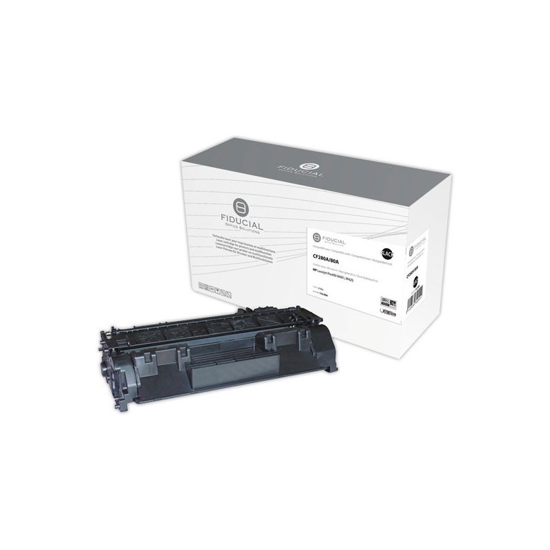 Toner FIDUCIAL noir compatible HP 80A  - Fiducial