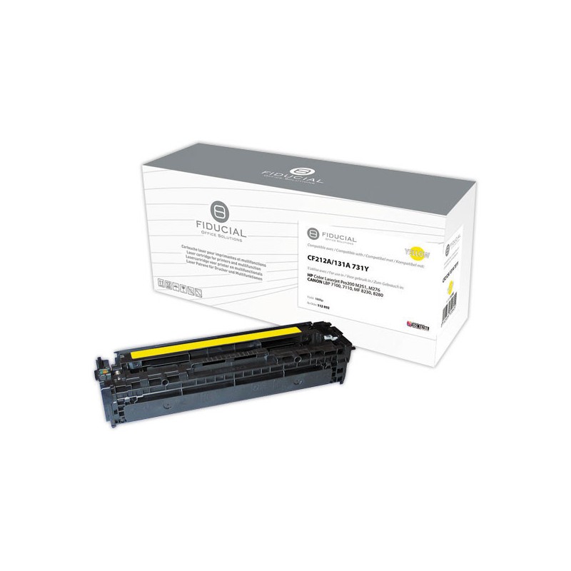 Toner FIDUCIAL jaune compatible HP 6269B002 CF212A  - Fiducial
