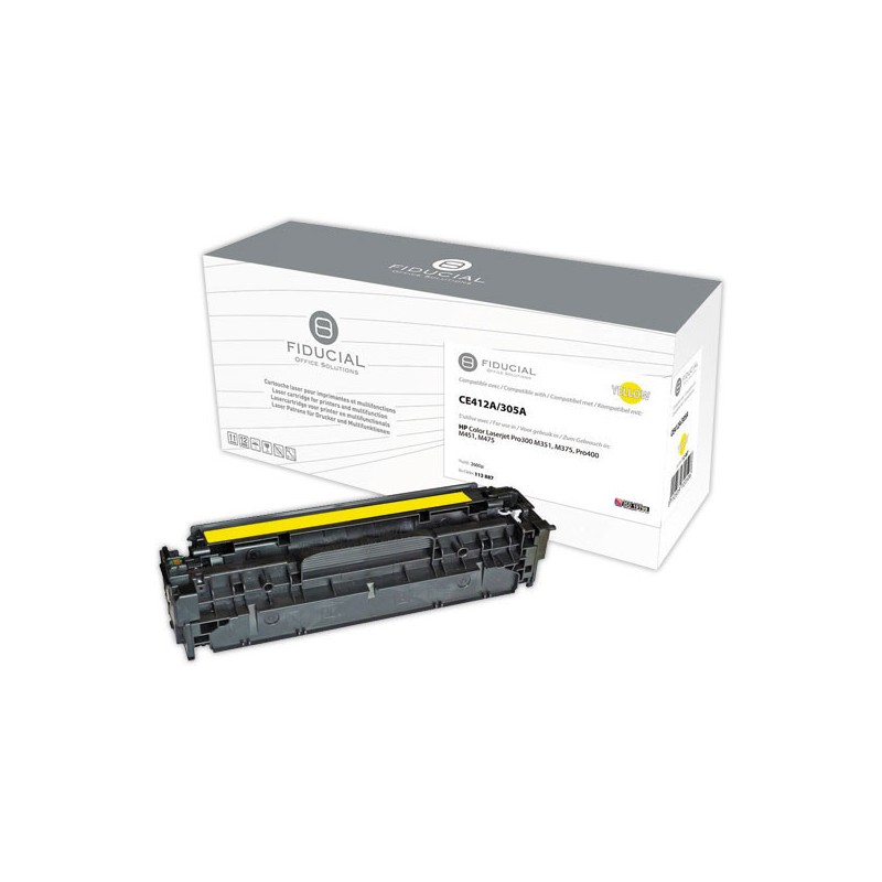 Toner FIDUCIAL jaune compatible HP 305A  - Fiducial