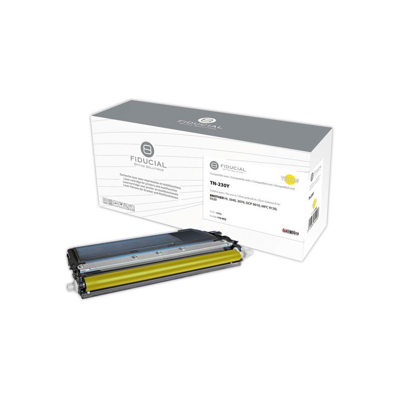 Toner FIDUCIAL équiv. BROTHER TN230Y jaune  - Fiducial