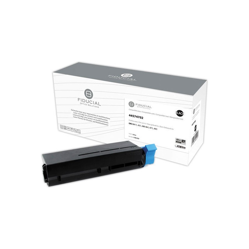Toner FIDUCIAL équiv. OKI 44574702 noir  - Fiducial