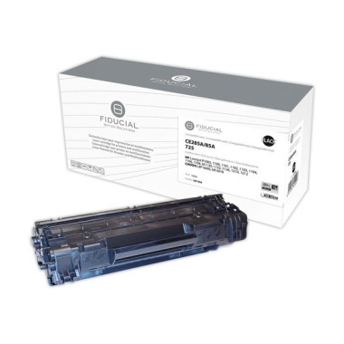 Toner FIDUCIAL noir compatible HP CE285A / CANON CRG725BK  - Fiducial