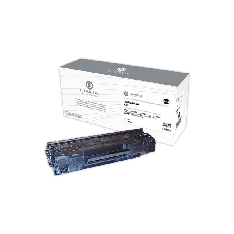 Toner FIDUCIAL noir compatible HP CE285A / CANON CRG725BK  - Fiducial