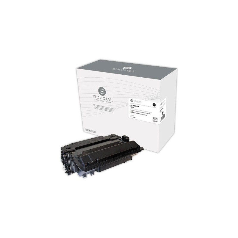 Toner FIDUCIAL noir compatible HP CE255X  - Fiducial