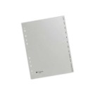 Jeu d'Intercalaires mensuels FIDUCIAL pour format A4 gris - 12 touches  - Fiducial