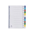 Jeu d'intercalaires mensuels FIDUCIAL Polypro A4 - 12 touches  - Fiducial