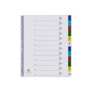 Jeu intercalaires numériques FIDUCIAL polypro. 12 onglets  - Fiducial